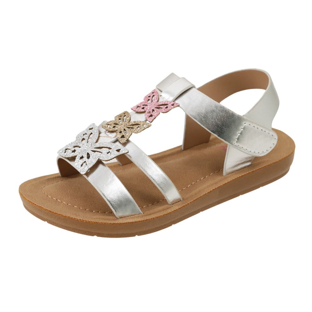 Wholesale Footwear Girl's Sandals Silver