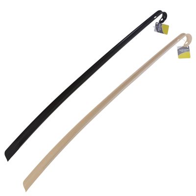 Wholesale Footwear Boot/shoe Horn 30in L Plastic 2 Asst Colors Tan/blk Housewares ht