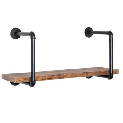 Wholesale Footwear Rta Shelf Wall Mount Single Tier Brown Box