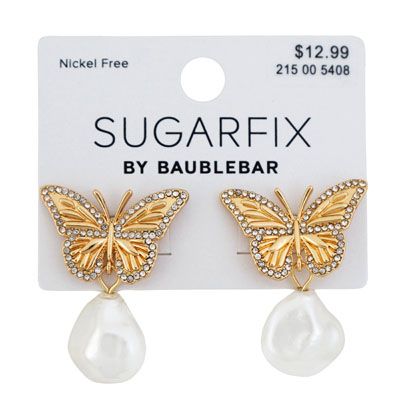 Wholesale Footwear Butterfly Earings By Sugar Fix Baublebar
