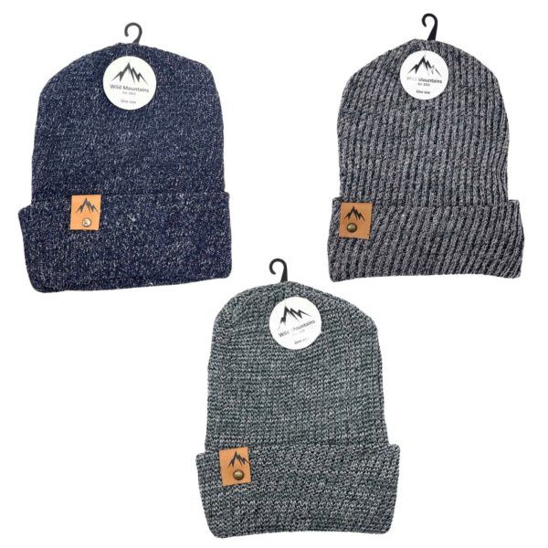 Wholesale Footwear Wild Mountain Knit Hat In Assorted Colors