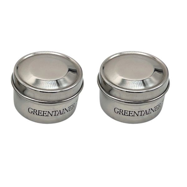 Wholesale Footwear Greentainers Bpa Free 2oz Stainless Steel Round Tin With Lids