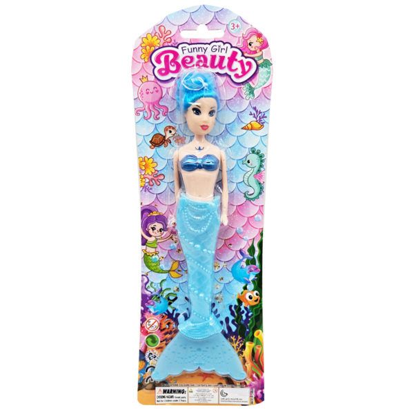 Wholesale Footwear 9.25 inch Mermaid Doll In Assorted Colors