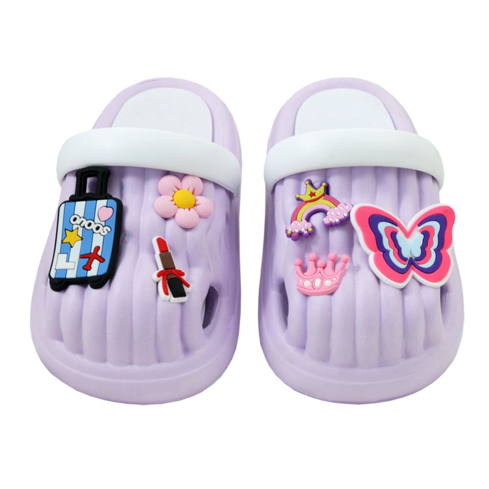 Wholesale Footwear  Girl's Charm Clog Lilac