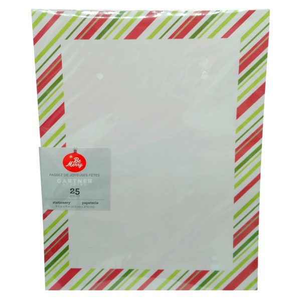 Wholesale Footwear Assorted Holiday 25 Count Stationery Paper