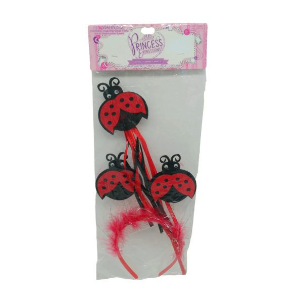 Wholesale Footwear 2 Piece Lady Bug Bopper Headband & Wand Set