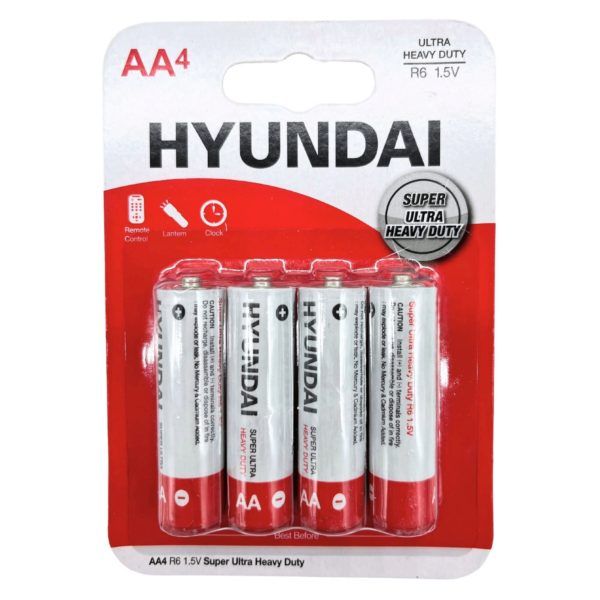 Wholesale Footwear Hyundai 4 Aa Heavy Duty Batteries