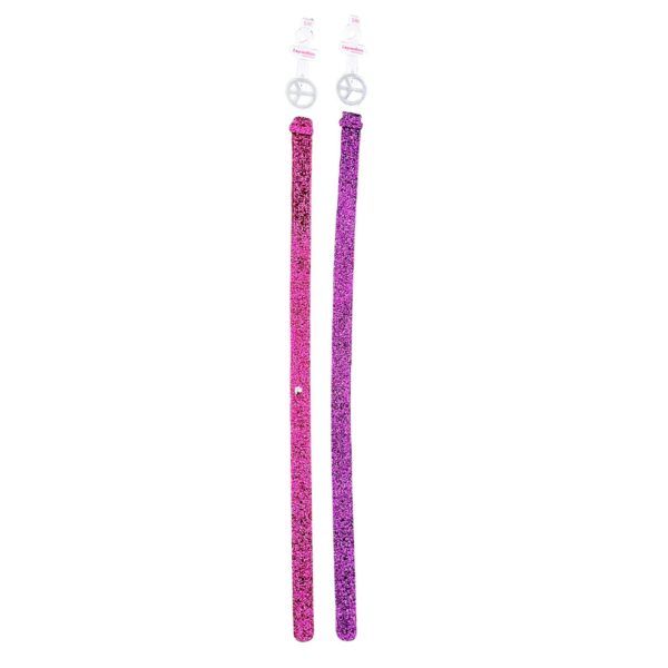 Wholesale Footwear Expressions Kids Tinsel Belt With Peace Sign Buckle