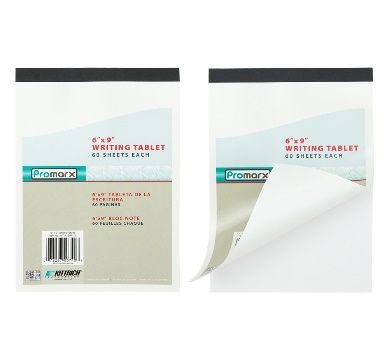 Wholesale Footwear Promarx Writing Tablet Unruled Paper 60ct 6x9in