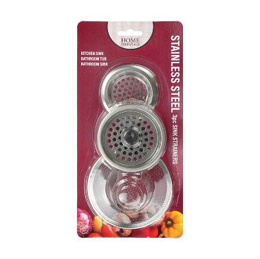 Wholesale Footwear Bh Sink Strainer 3pc 2.83-3.35-4.41in ss