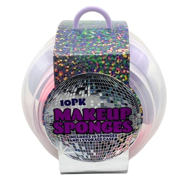 Wholesale Footwear Disco 10 Piece Makeup Blender Sponges In