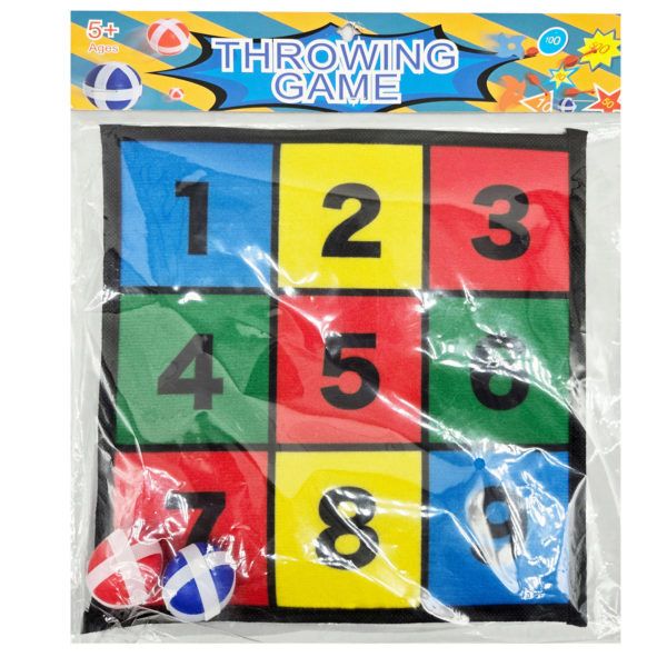 Wholesale Footwear Throwing Square Board Game With 2 Sticky Balls