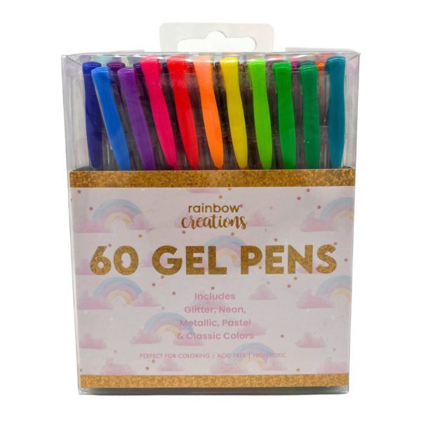 Wholesale Footwear 60 Neon Colorful Gel Pens