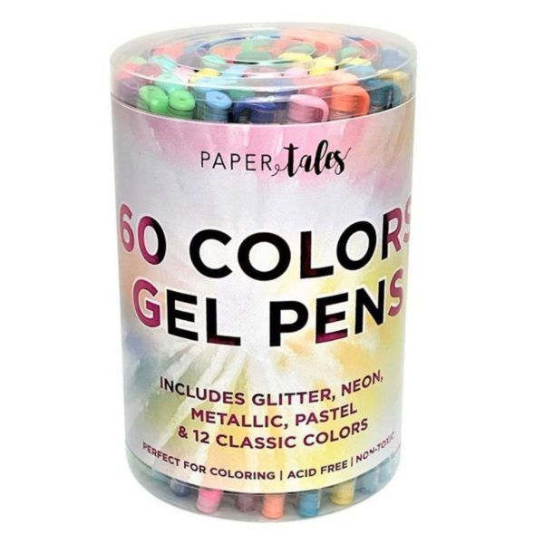 Wholesale Footwear 60 Colorful Gel Pens In Round