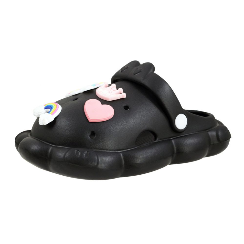 Wholesale Footwear Toddler's Girl's Charm Clog Black