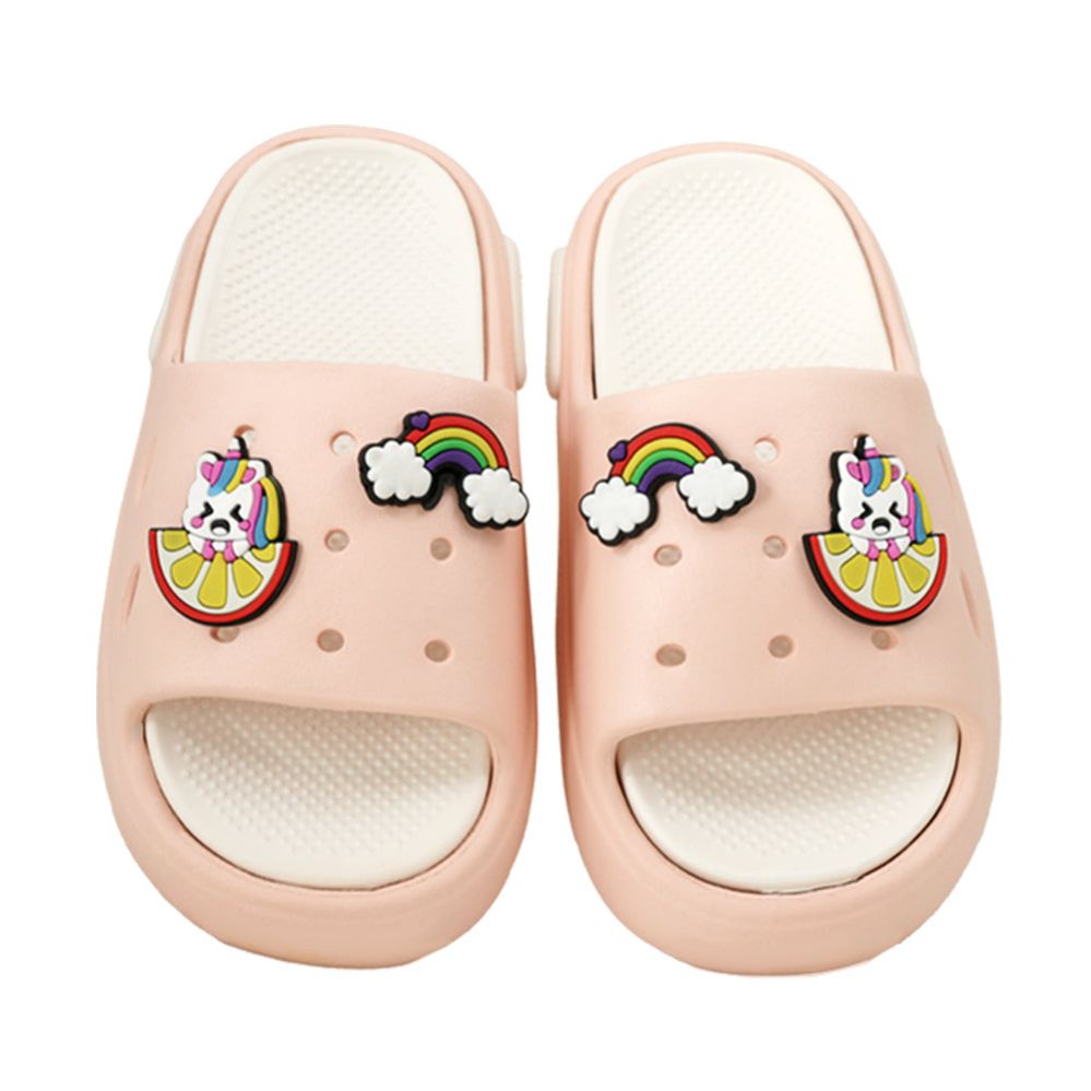 Wholesale Footwear Girl's Charm Sandal White&peach