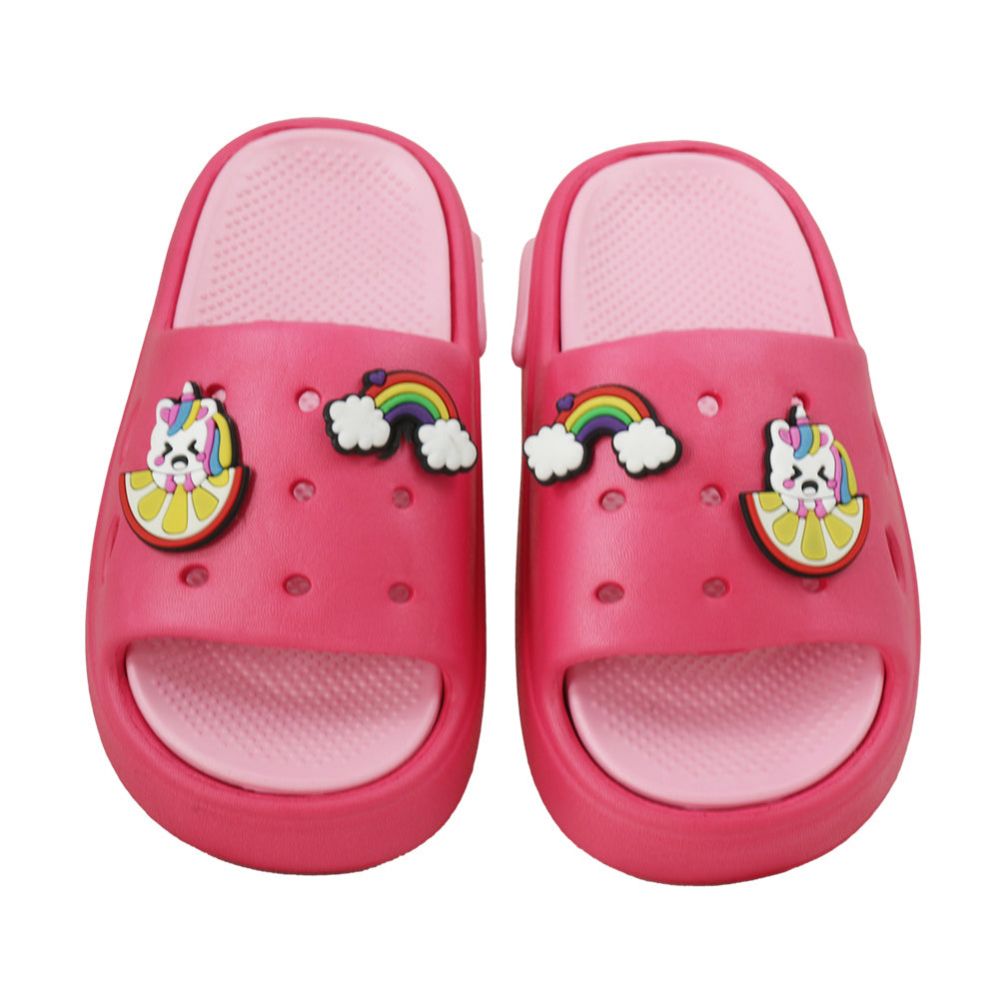 Wholesale Footwear Girl's Charm Sandal Fuchsia&pink