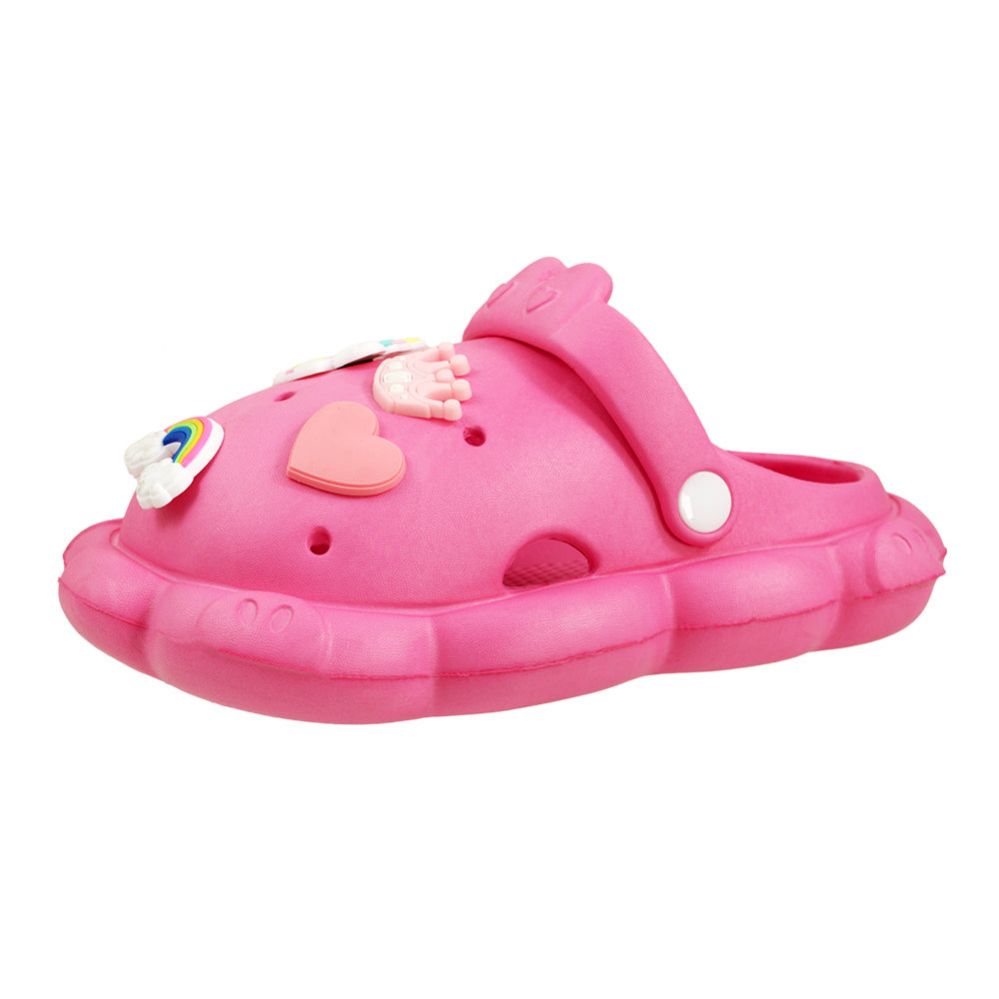 Wholesale Footwear Toddler's Girl's Charm Clog Fuchsia