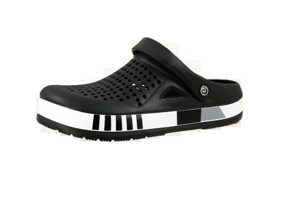 Wholesale Footwear Men's Abstract Clog Black