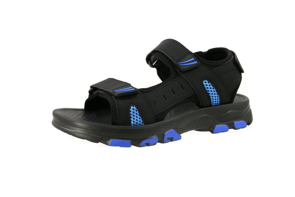 Wholesale Footwear Men's Active Sandal Black&blue