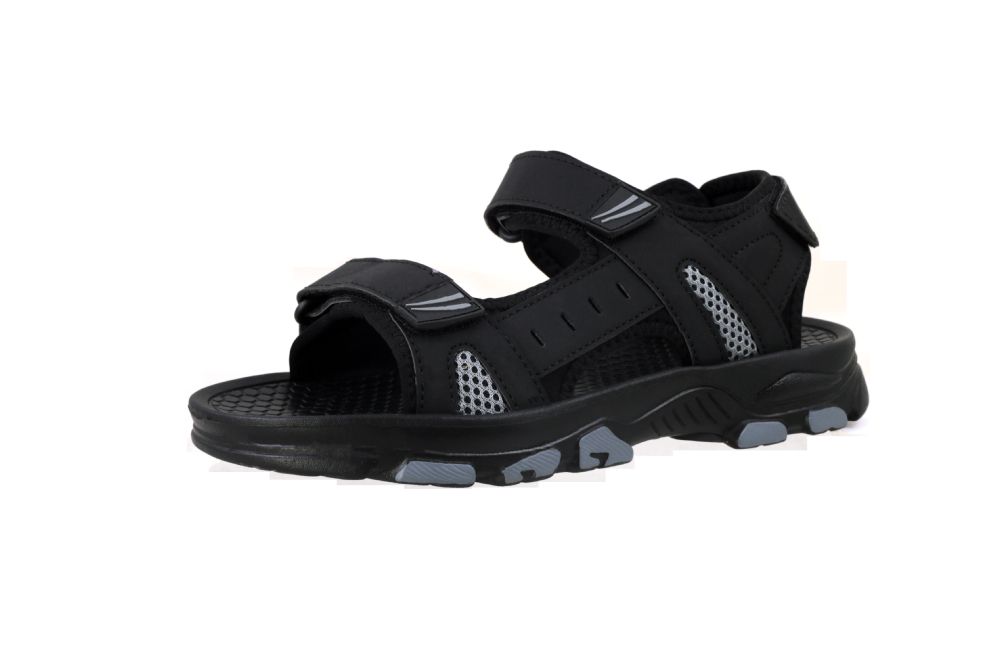 Wholesale Footwear Men's Active Sandal Black&gray