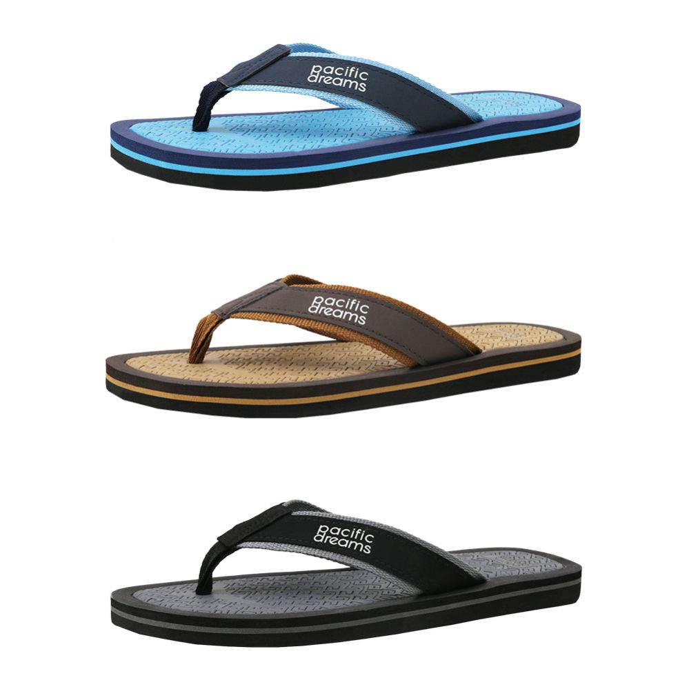 Wholesale Footwear Men's Tri Stripe Sandal Assorted