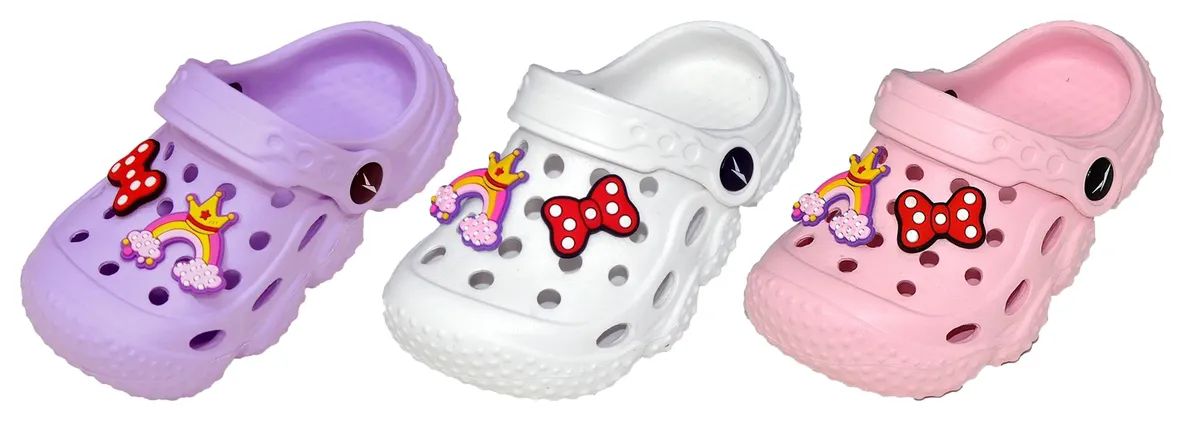 Wholesale Footwear Toddlers Clogs Rainbow With Charms
