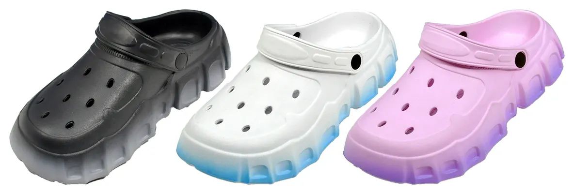 Wholesale Footwear Ladies Multi Color Clogs