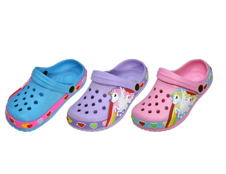 Wholesale Footwear Children Unicorn Clogs
