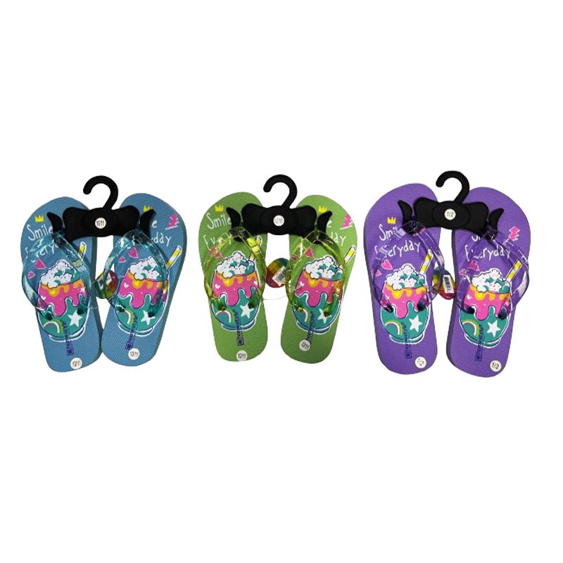 Wholesale Footwear Girls Flip Flops 3 Assorted
