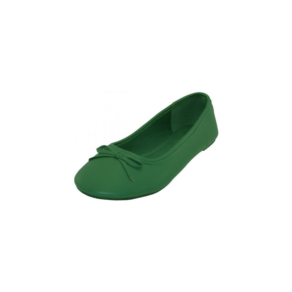 Wholesale Footwear Women's Ballet Flats Green Color Only