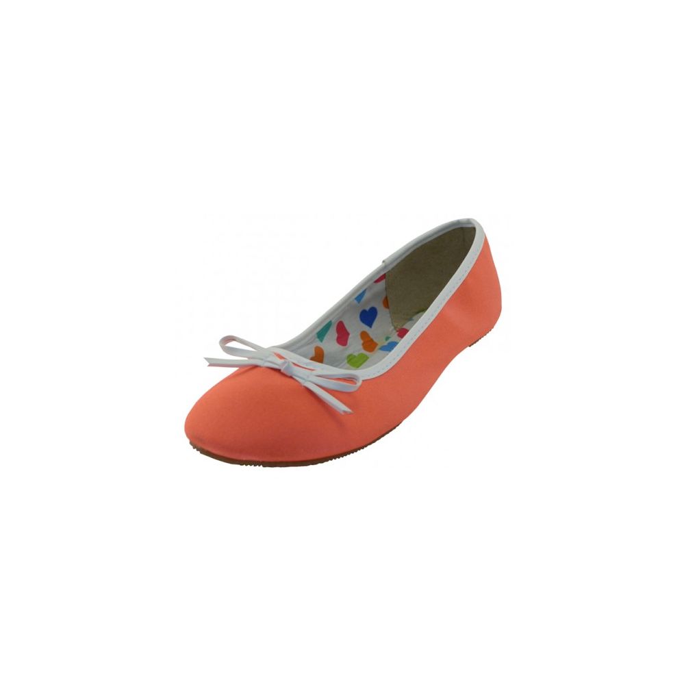 Wholesale Footwear Ladies' Orange Ballerina Flat