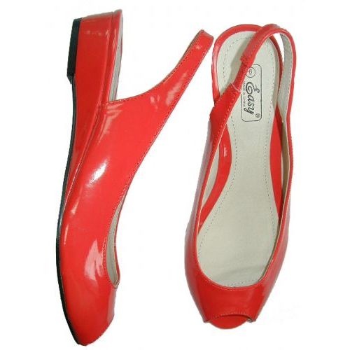 Wholesale Footwear Ladies' Open Toe Patent Sandal