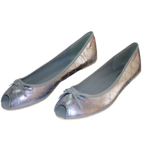 Wholesale Footwear Lady PeeK-A-Boo Ballerina Flat Size: 5-10
