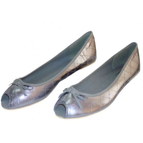 Wholesale Footwear Lady PeeK-A-Boo Ballerina Flat Size: 6-11