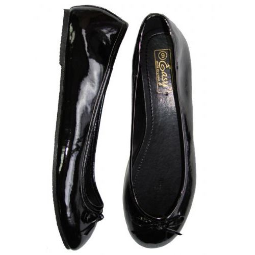 Wholesale Footwear Lady Leather Pattern Ballerina Size: 6-11