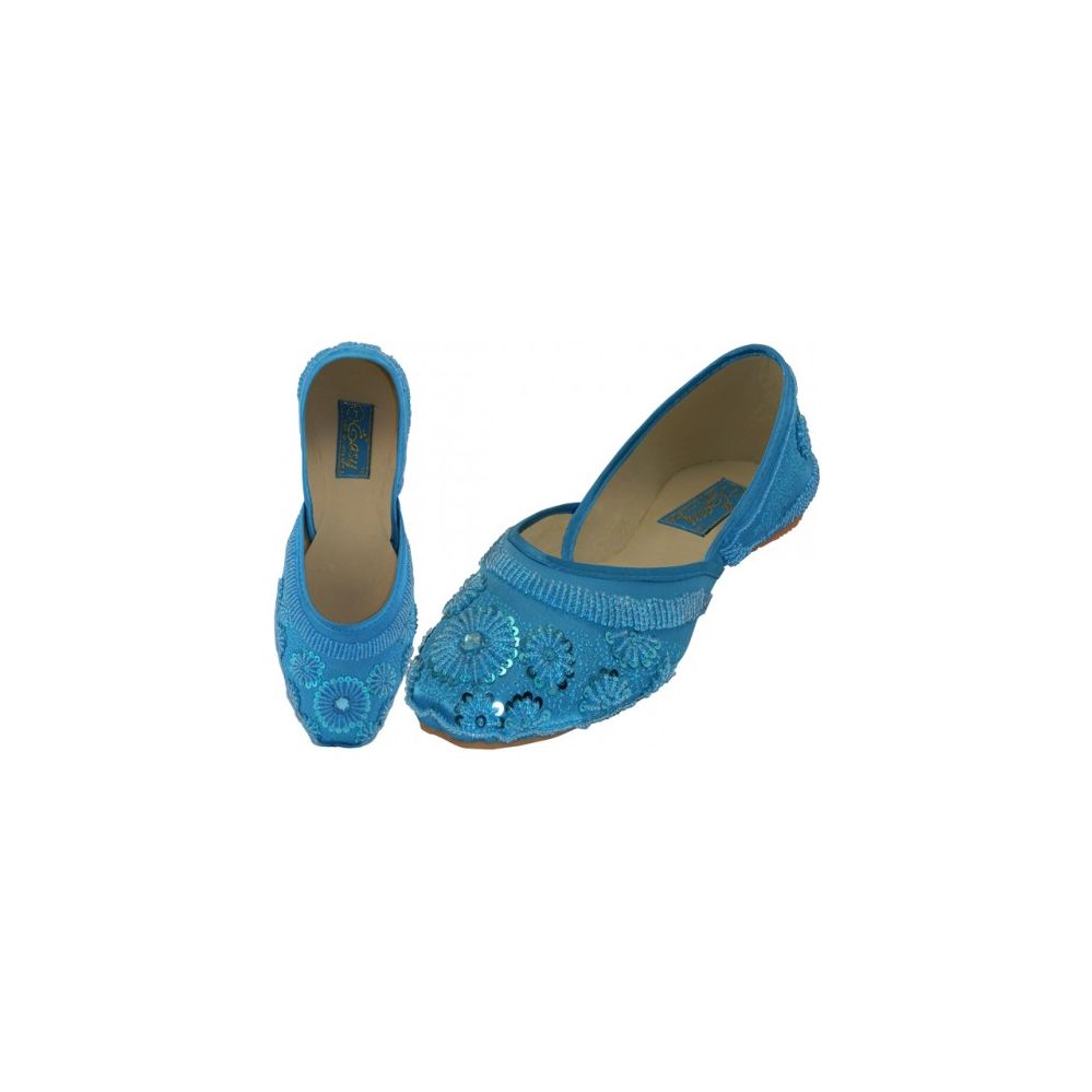 flats with turquoise soles