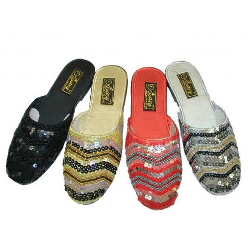 Wholesale Footwear Ladies' Sequin Sandals