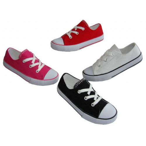 Wholesale Footwear Youth LoW-Top Lace Up Canvas