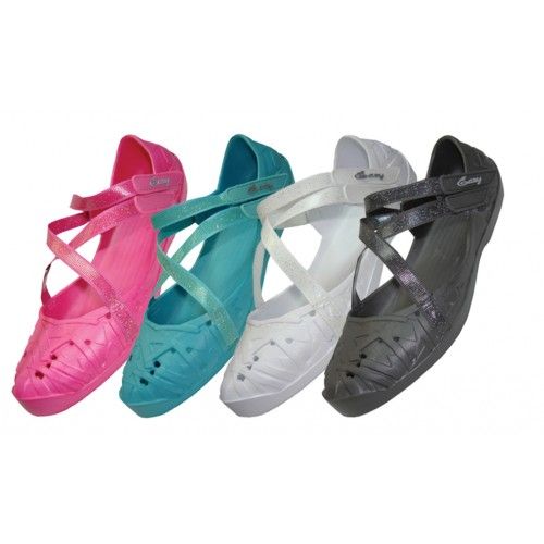 Wholesale Footwear Girls' CrisS-Cross Solid Color Shoes