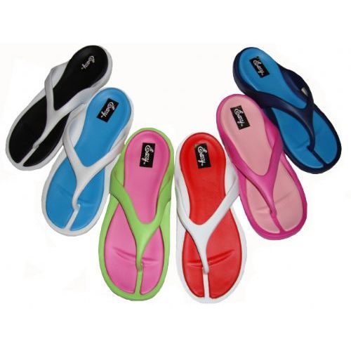 Wholesale Footwear Ladies' Two Tone Thong