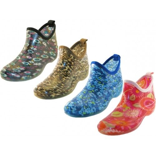 Wholesale Footwear Women's Water Proof Ankle Height Garden Shoes, Rain Boots