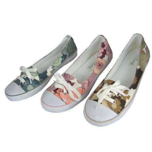 Wholesale Footwear Ladies' Canvas W/ Lace