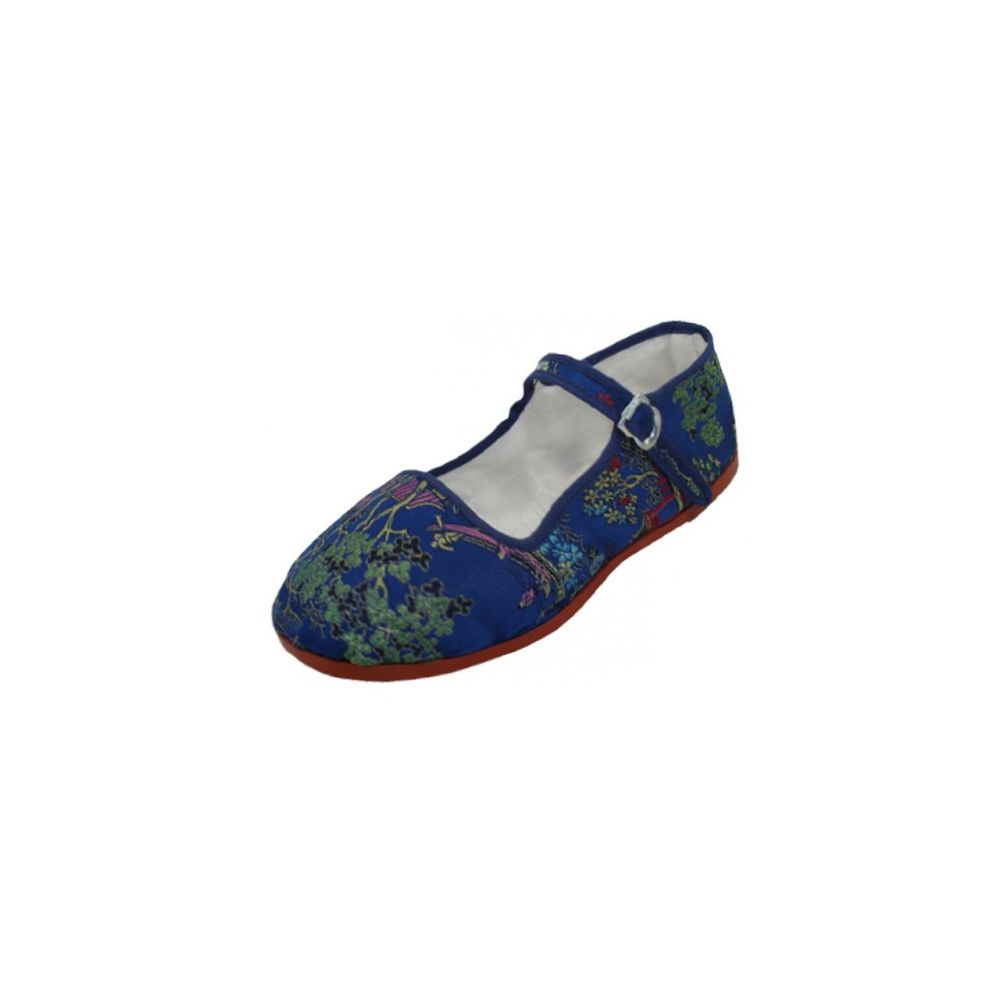 Wholesale Footwear Girls' Brocade Mary Janes ( Navy Color Only)