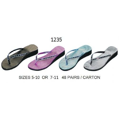 Wholesale Footwear Ladies Wedge Flip Flp
