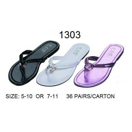 Wholesale Footwear Ladies Flip Flop With Ring