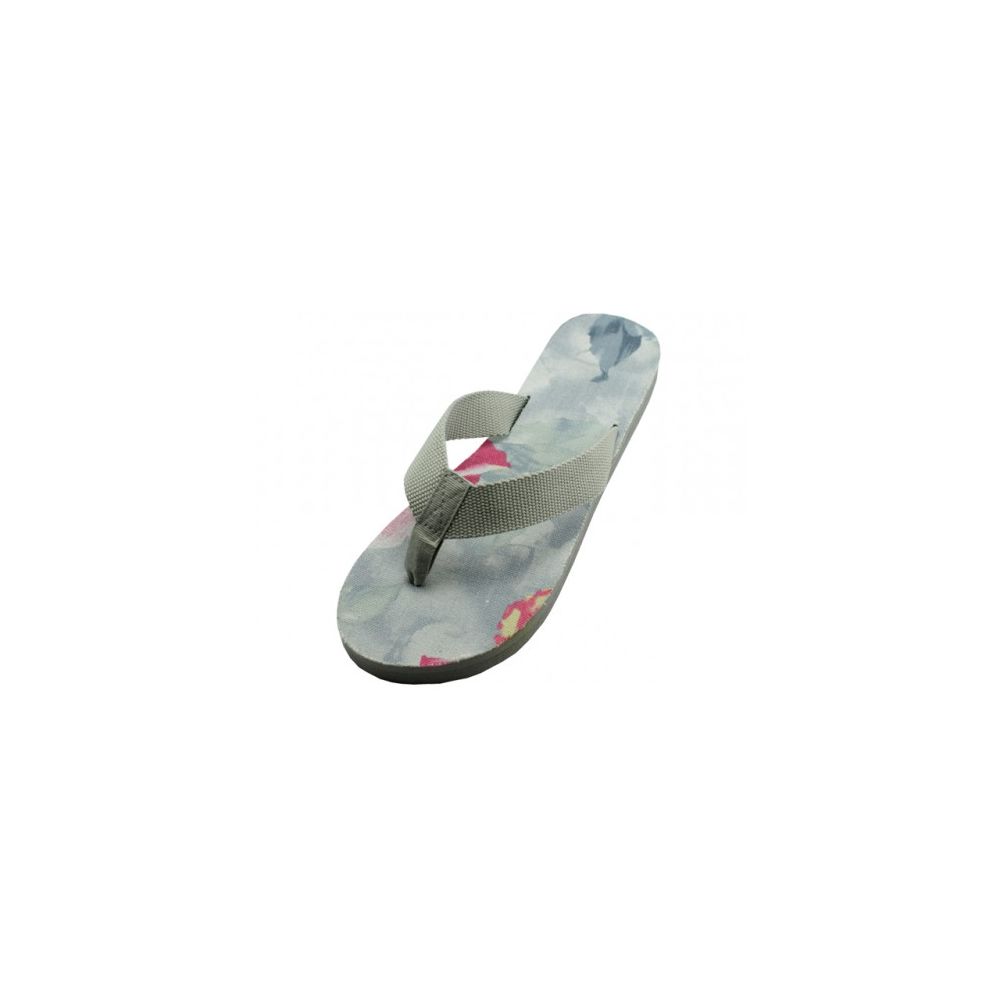Wholesale Footwear Women's Floral Print Upper Flip Flops
