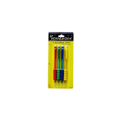 Wholesale Footwear Mechanical Pencils W/ GriP-4pk