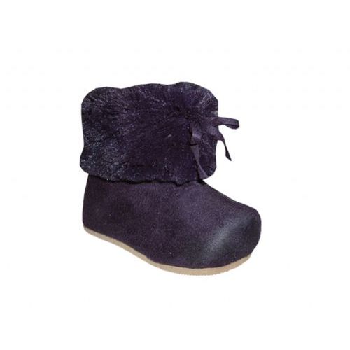 Wholesale Footwear Girls Purple Microsude Plush Boots