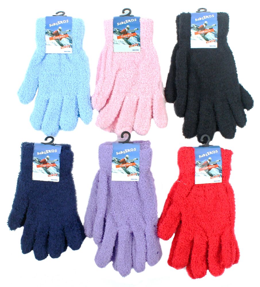 Wholesale Footwear Women's Fuzzy Gloves